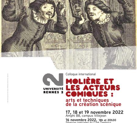 Affiche Colloque international : Molière et les acteurs comiques