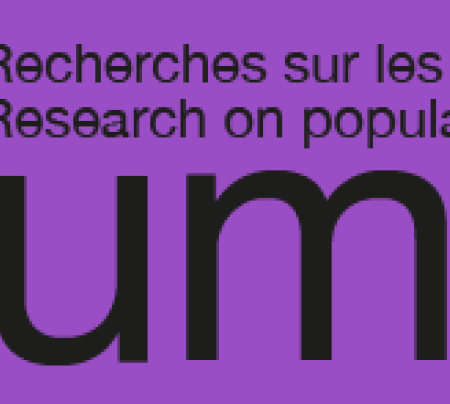 Bandeau mauve où on lit : "Recherches sur les musiques populaires - Research on popular music - Volume !"
