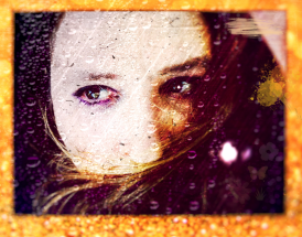 Portrait de femme avec mise en avant des yeux